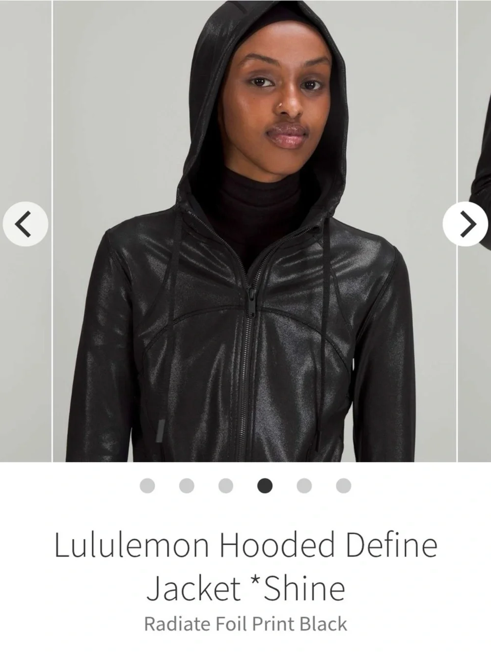 lululemon athletica Hooded Shine Define Jacket - Black